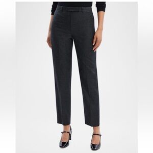 Theory High Waste Virgin Wool Tapered Ankle Pants